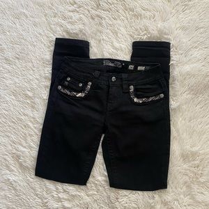 Miss Me Black Signature Skinny Jeans